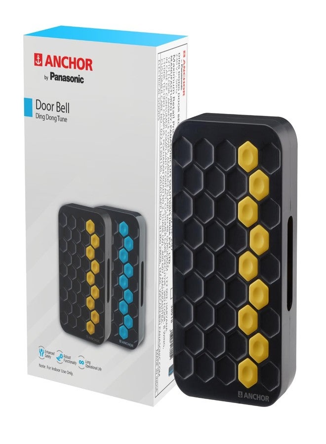 Anchor by Panasonic Dual Tone Doorbell | Calling Bell for Home | Door Bell for Office, School (38916) - Image 1